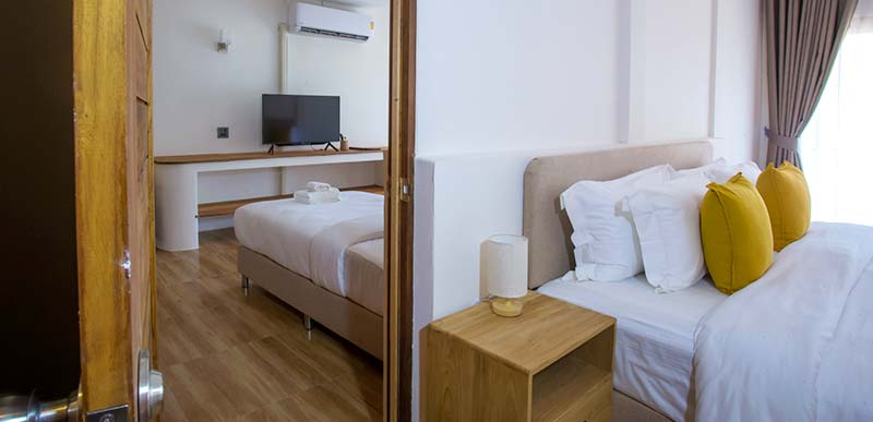 2 Bed Seaview Room at The Nest in Chumphon
